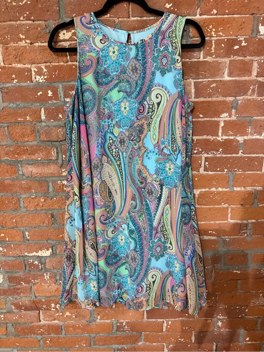 Tommy Hilfiger Sleeveless Paisley A-Line Dress
